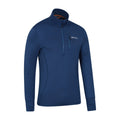Blue - Back - Mountain Warehouse Mens Marathon Fleece Top