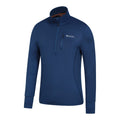 Blue - Side - Mountain Warehouse Mens Marathon Fleece Top