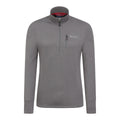 Grey - Front - Mountain Warehouse Mens Marathon Fleece Top