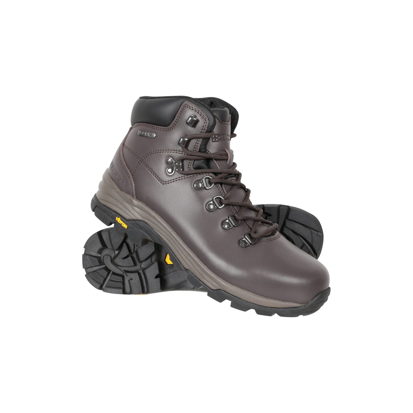 Tan - Close up - Mountain Warehouse Womens-Ladies Skye Leather Walking Boots