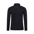 Black - Back - Mountain Warehouse Mens Summit Merino Wool Funnel Neck Thermal Top