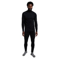 Black - Pack Shot - Mountain Warehouse Mens Summit Merino Wool Funnel Neck Thermal Top