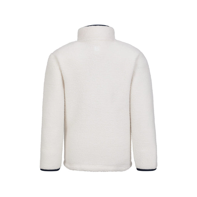 Beige - Back - Mountain Warehouse Childrens-Kids Atlas Borg Full Zip Fleece Jacket