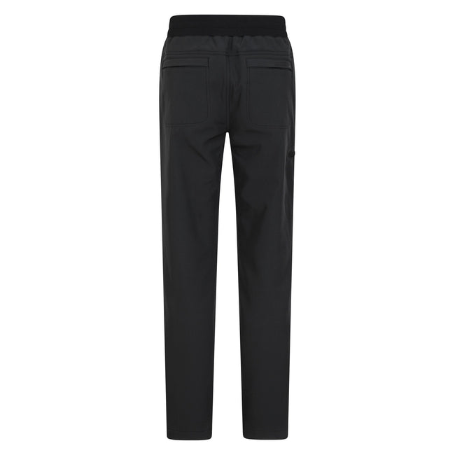 Black - Back - Mountain Warehouse Womens-Ladies Adventure Water Resistant Short Trousers