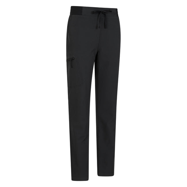 Black - Side - Mountain Warehouse Womens-Ladies Adventure Water Resistant Short Trousers