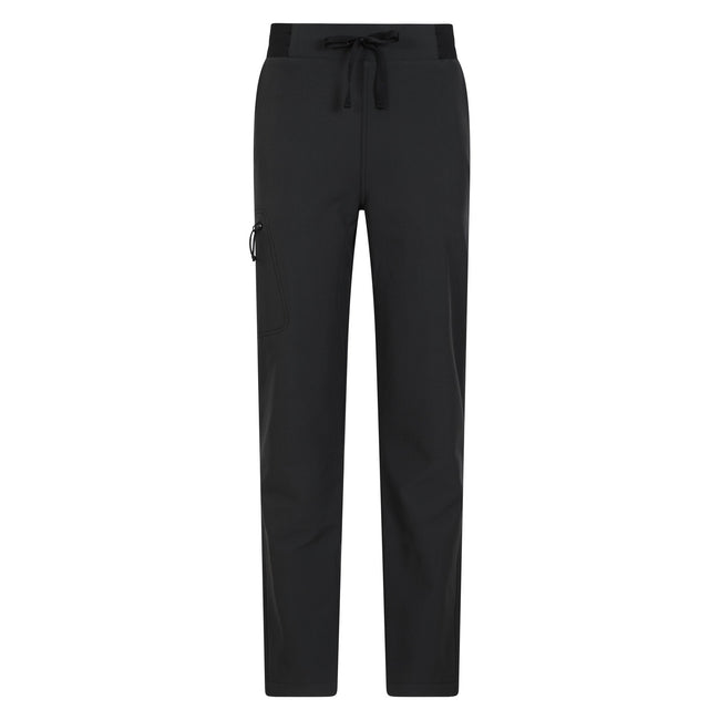 Black - Front - Mountain Warehouse Womens-Ladies Adventure Water Resistant Short Trousers