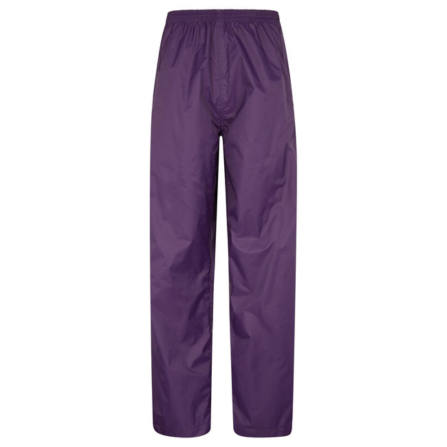 Purple - Front - Mountain Warehouse Womens-Ladies Pakka Waterproof Over Trousers