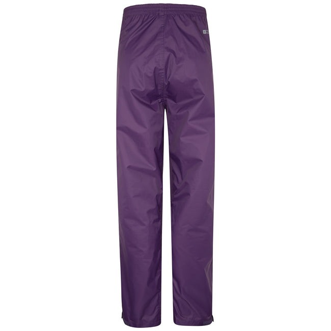 Purple - Back - Mountain Warehouse Womens-Ladies Pakka Waterproof Over Trousers