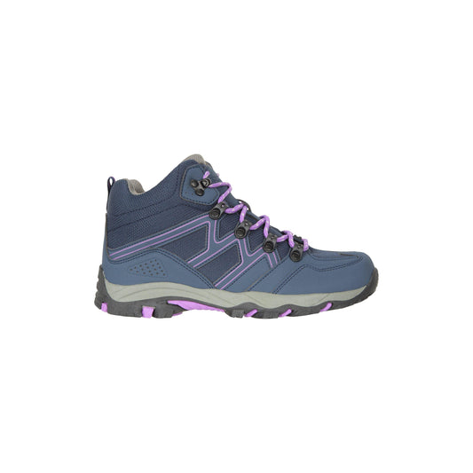 Dark Purple - Front - Mountain Warehouse Childrens-Kids Oscar Walking Boots