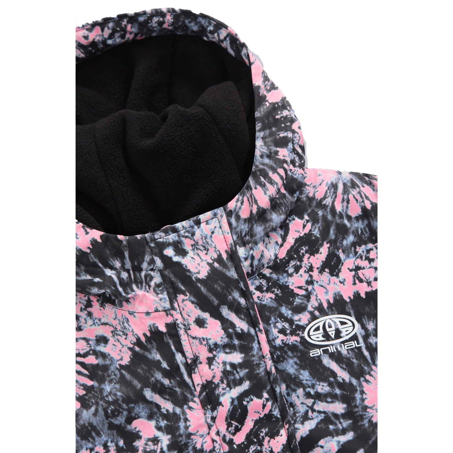 Pink - Side - Animal Childrens-Kids Whistler Printed Ski Jacket