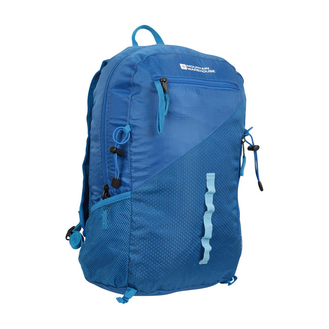 Blue - Side - Mountain Warehouse Malvern Packaway Backpack