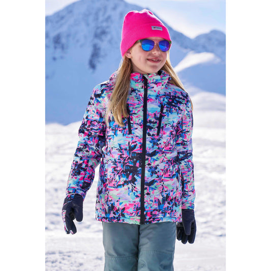 Pale Green - Front - Mountain Warehouse Childrens-Kids Waterproof Ski Jacket