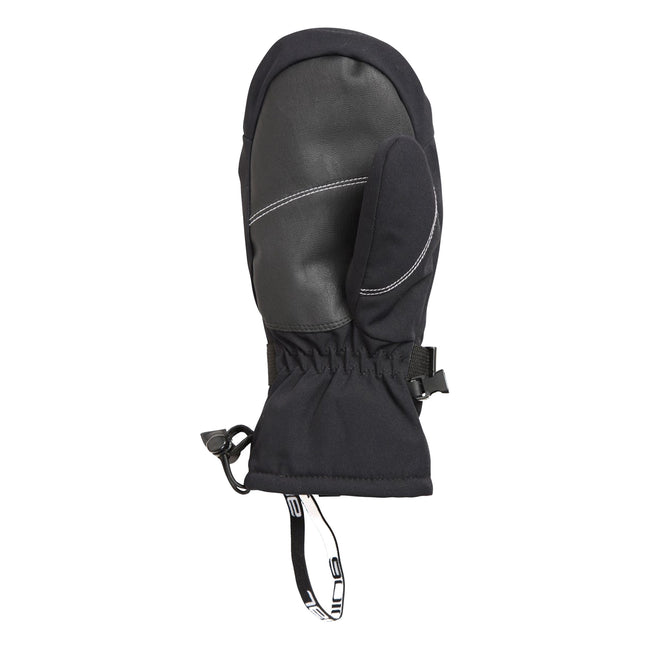 Jet Black - Back - Animal Womens-Ladies Track Ski Mittens