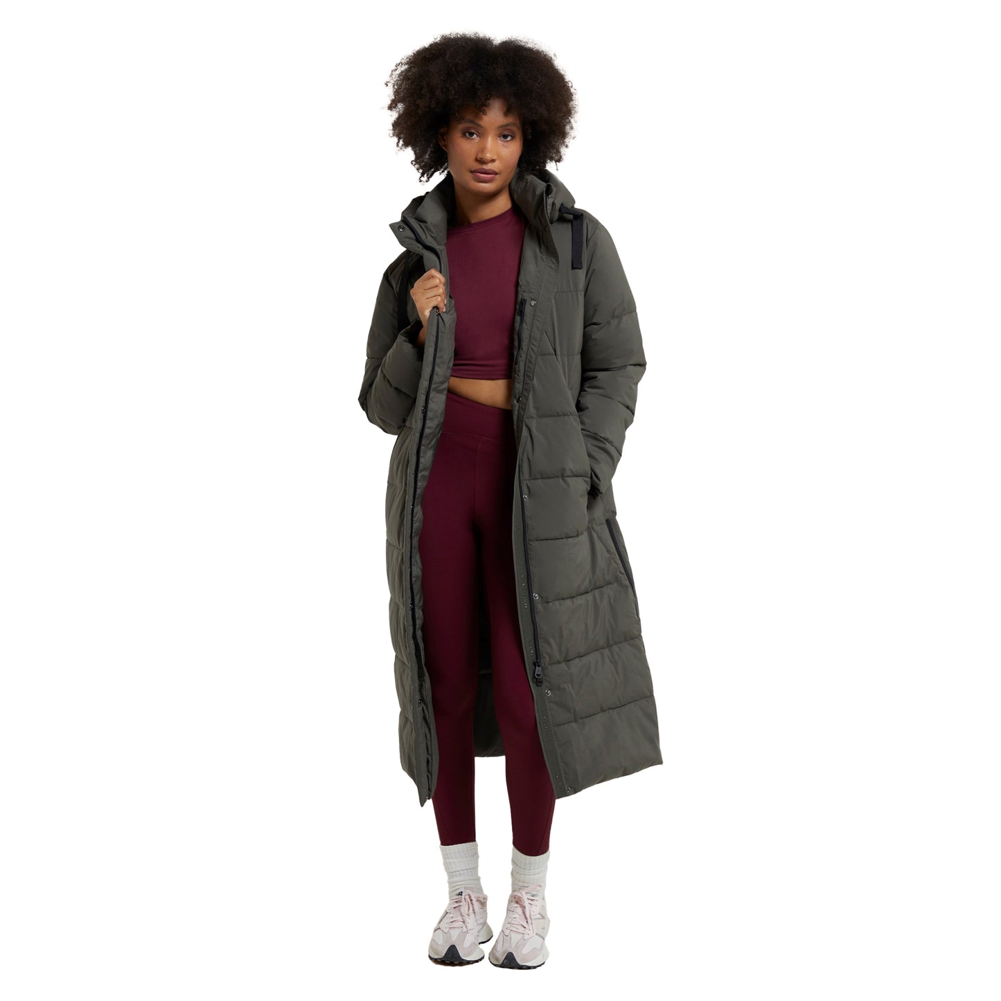 Khaki Green - Lifestyle - Active People Womens-Ladies Comfort Cloud Padded Jacket