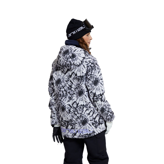 Monochrome - Back - Animal Womens-Ladies Trail Recycled Ski Jacket