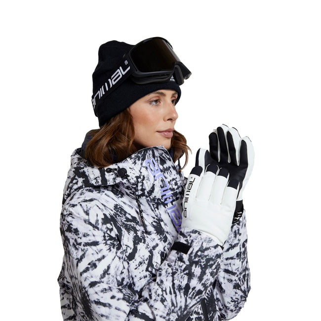 Monochrome - Side - Animal Womens-Ladies Trail Recycled Ski Jacket