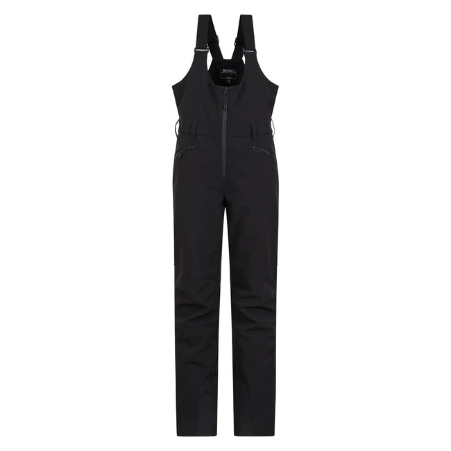 Black - Front - Mountain Warehouse Womens-Ladies RECCO Bibbed Ski Trousers