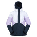 Lilac - Back - Mountain Warehouse Womens-Ladies Ski Jacket & Trousers Set