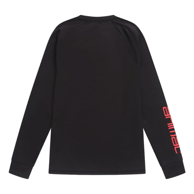 Black - Back - Animal Mens Off Piste Recycled Base Layer Top