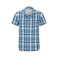 Blue - Side - Mountain Warehouse Mens Holiday Cotton Shirt
