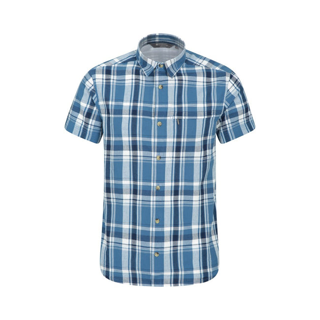 Dark Blue - Lifestyle - Mountain Warehouse Mens Holiday Cotton Shirt