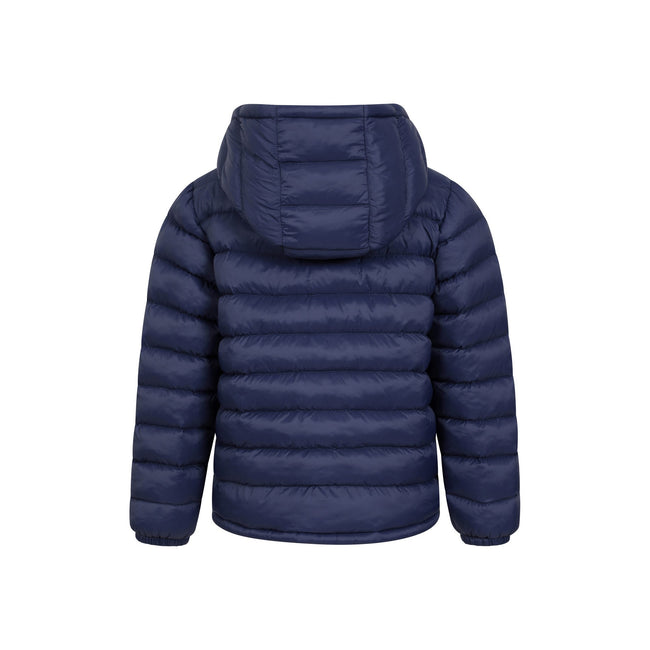 Navy - Back - Mountain Warehouse Childrens-Kids Seasons Faux Fur Lined Padded Jacket