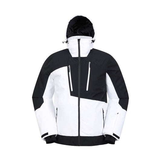 Off White - Front - Mountain Warehouse Mens Supernova Waterproof Ski Jacket