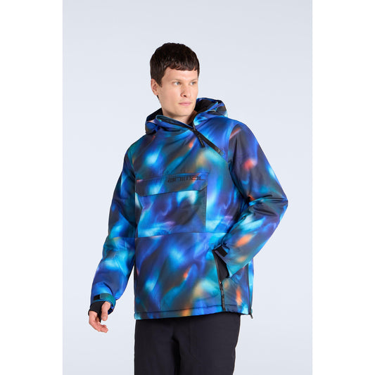Bright Blue - Front - Animal Mens Snowstorm Recycled Ski Jacket