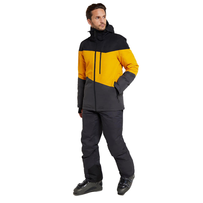 Bright Yellow - Pack Shot - Mountain Warehouse Mens Wipeout Ski Jacket