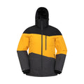 Bright Yellow - Front - Mountain Warehouse Mens Wipeout Ski Jacket
