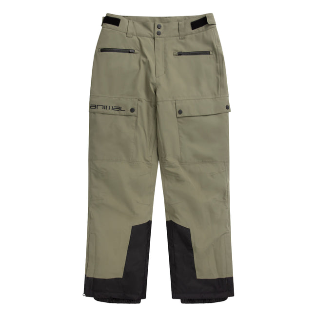 Khaki Green - Front - Animal Mens Glaze Ski Trousers