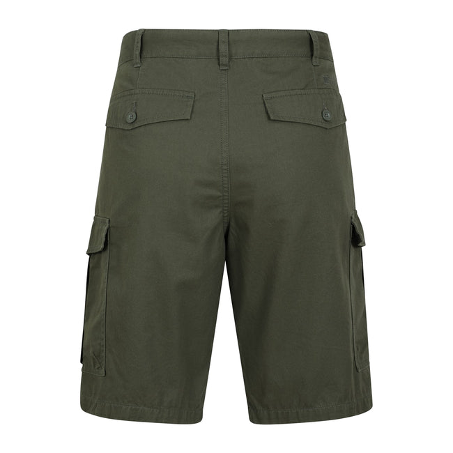 Khaki Green - Back - Mountain Warehouse Mens Lakeside Cargo Shorts