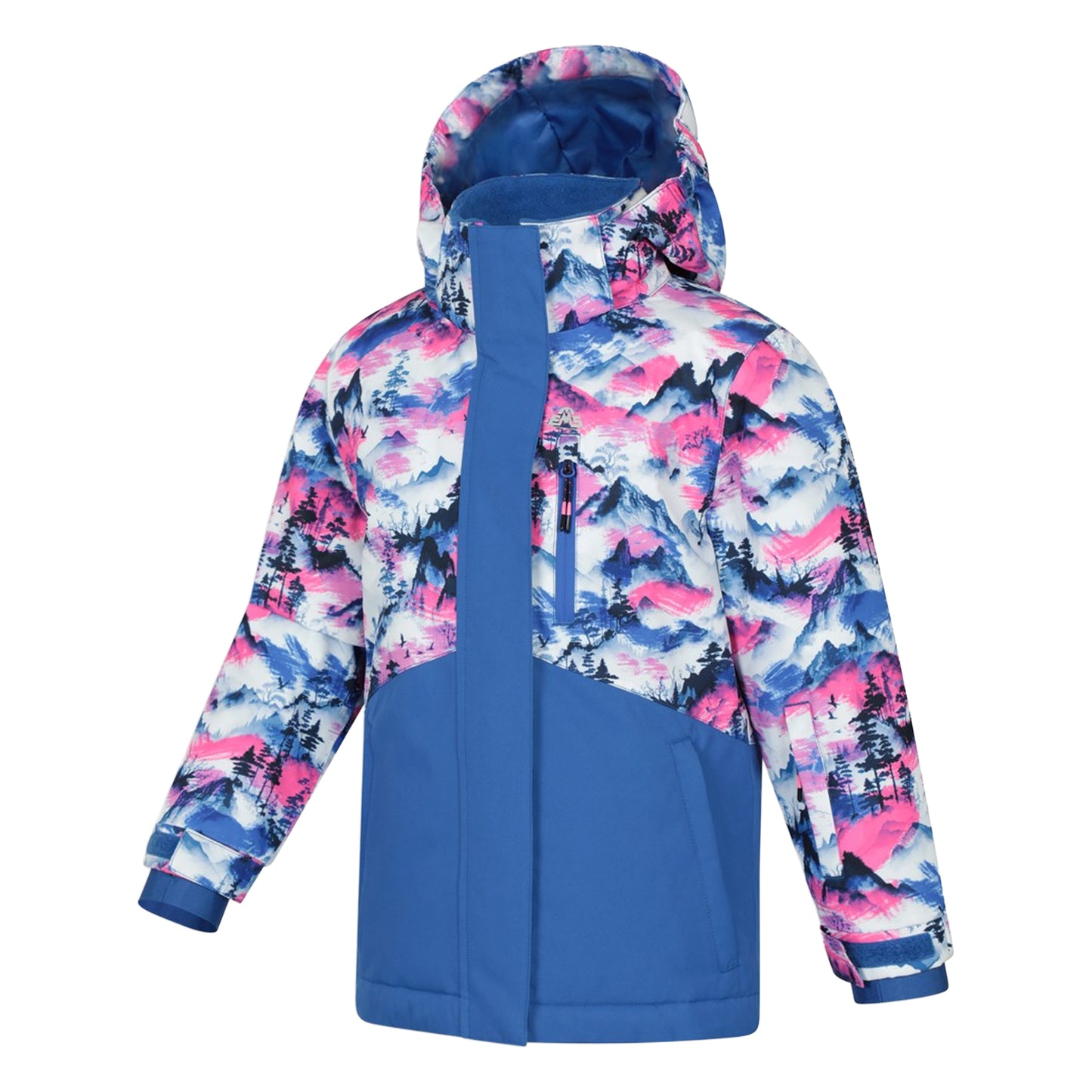 Bright Pink - Lifestyle - Mountain Warehouse Childrens-Kids Himalayan Abstract Ski Jacket
