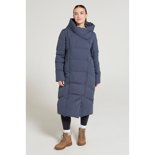 Blue - Front - Mountain Warehouse Womens-Ladies Extreme Wrap Down Jacket