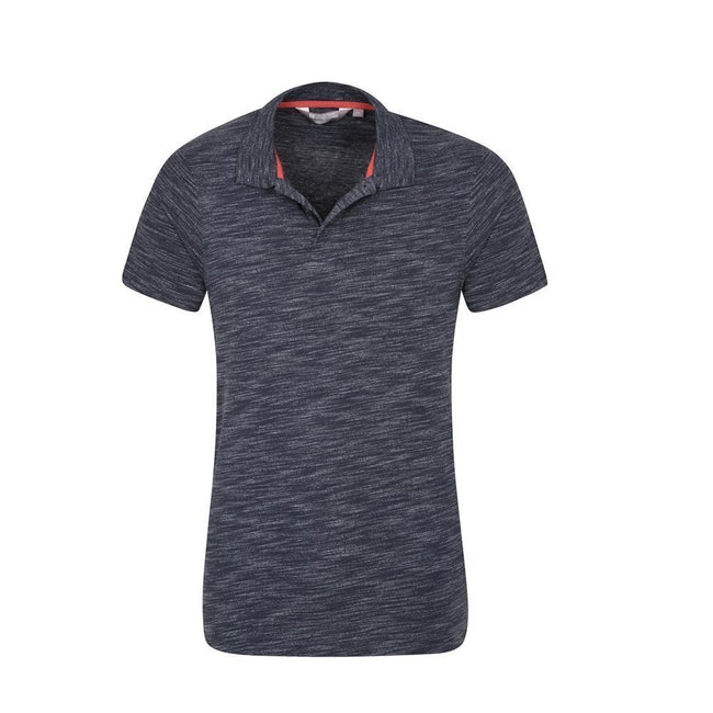Navy - Lifestyle - Mountain Warehouse Mens Hasst Marl Polo Shirt