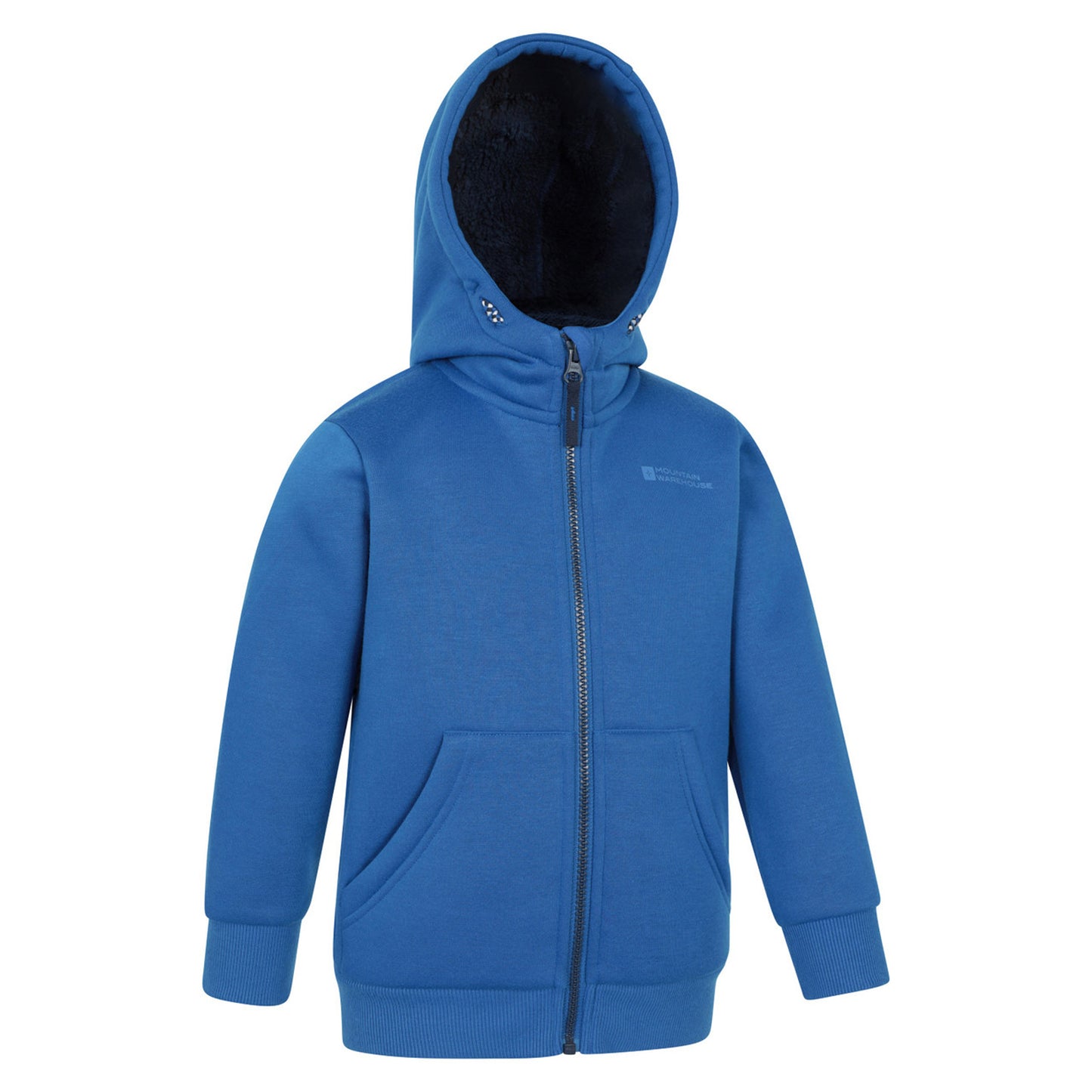 Blue - Lifestyle - Mountain Warehouse Childrens-Kids Nordic II Full Zip Hoodie