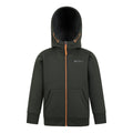 Khaki Green - Front - Mountain Warehouse Childrens-Kids Nordic II Full Zip Hoodie