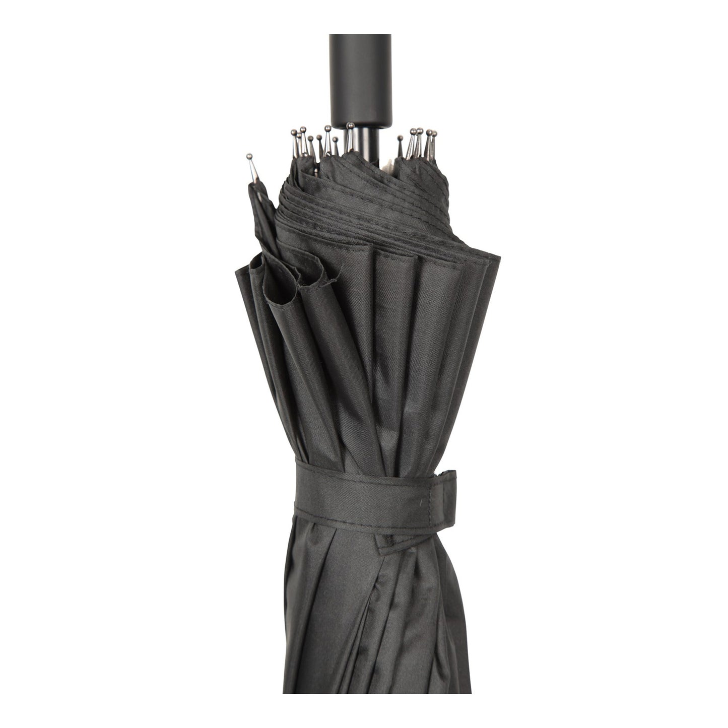 Black - Pack Shot - Mountain Warehouse Classic Folding Umbrella
