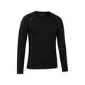 Black - Side - Mountain Warehouse Mens Asgard Merino Wool Base Layer Set