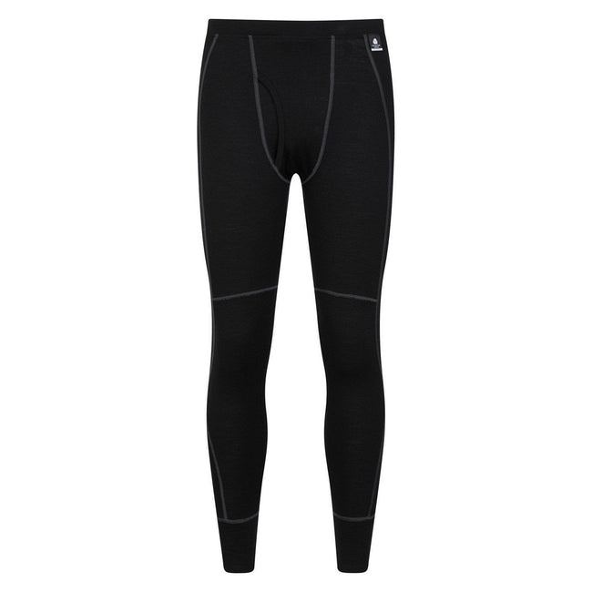 Black - Lifestyle - Mountain Warehouse Mens Asgard Merino Wool Base Layer Set
