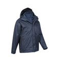 Blue - Lifestyle - Mountain Warehouse Mens Bracken Melange 3 in 1 Jacket