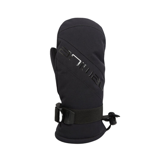 Black - Front - Animal Childrens-Kids Cosy Ski Mittens