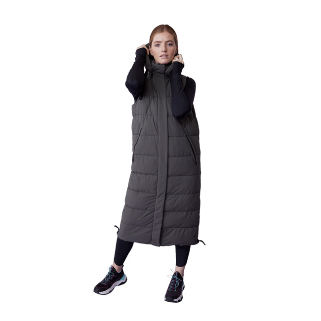 Green - Front - Active People Womens-Ladies Comfort Zone Longline Gilet