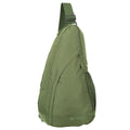 Khaki Green - Front - Mountain Warehouse Classic 8L Sling Backpack