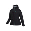 Black - Side - Mountain Warehouse Womens-Ladies Rhine Extreme 3 Layer Waterproof Jacket