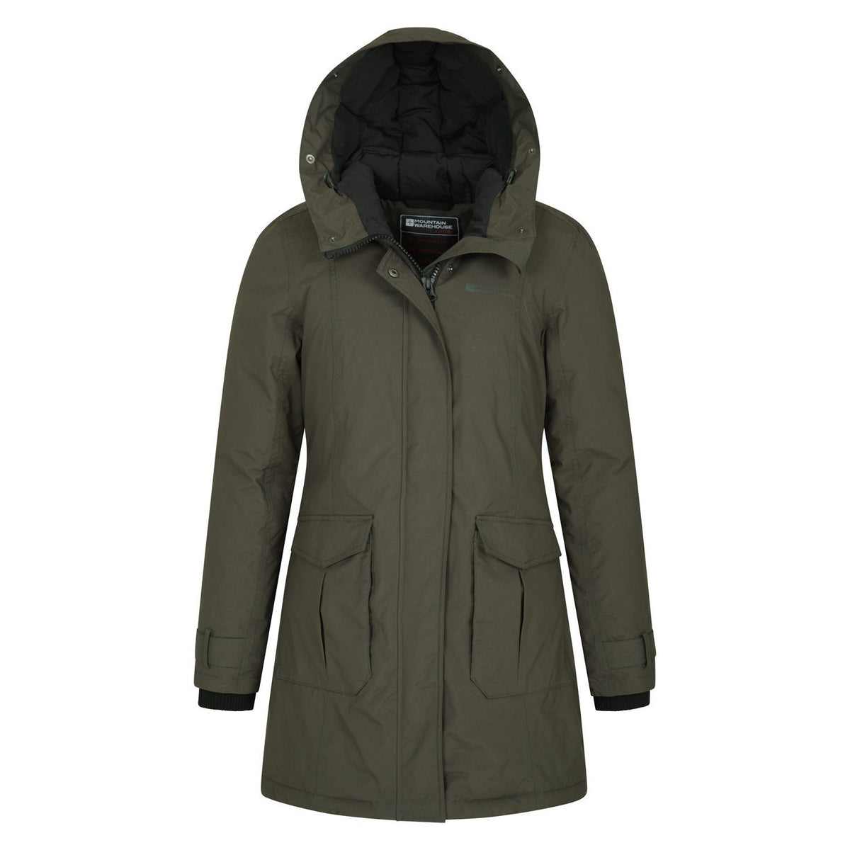 Green - Close up - Mountain Warehouse Womens-Ladies Aurora Down Jacket