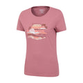 Dark Pink - Lifestyle - Mountain Warehouse Womens-Ladies Landscape Organic T-Shirt