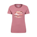 Dark Pink - Front - Mountain Warehouse Womens-Ladies Landscape Organic T-Shirt