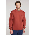 Rust - Front - Mountain Warehouse Mens Mountain Crew Neck Sweatshirt