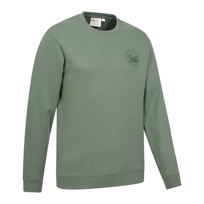 Green - Side - Mountain Warehouse Mens Mountain Crew Neck Sweatshirt